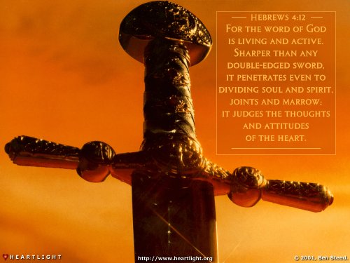 Illustration of Hebrews 4:12 on Word Of God