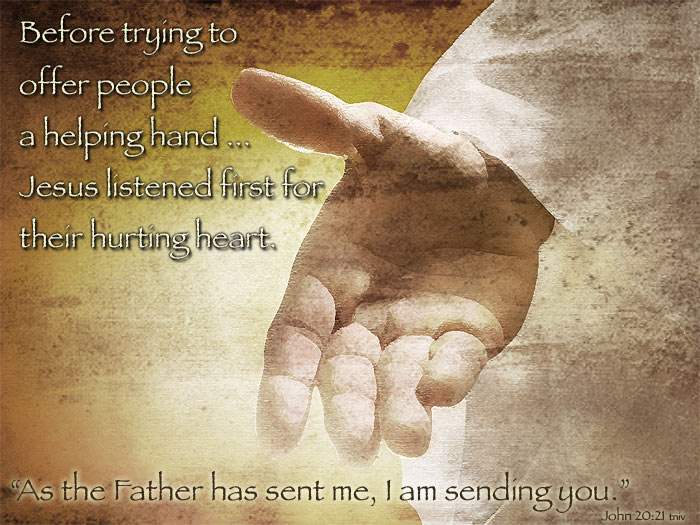 A Real Helping Hand / Doing as Jesus would! — Heartlight® Gallery