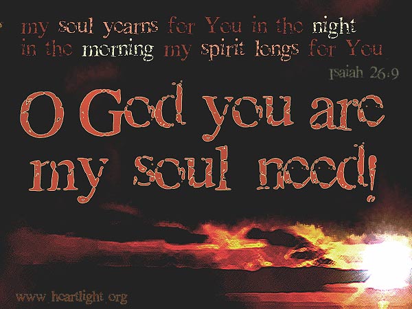 Illustration of Isaiah 26:9 on Soul