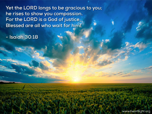Illustration of Isaiah 30:18 on Lord