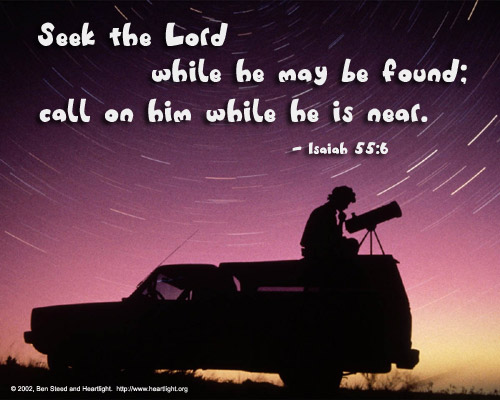 Illustration of Isaiah 55:6 on Seek