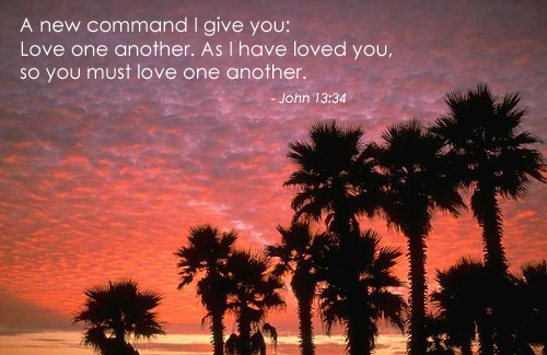 Illustration of John 13:34 on Love