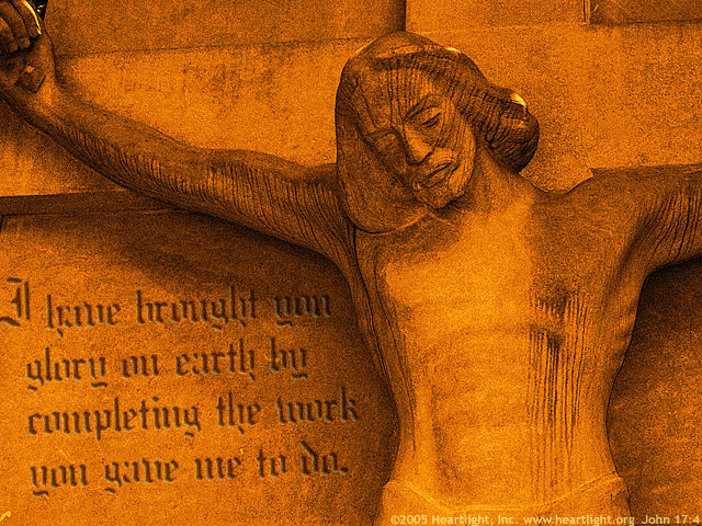 Illustration of John 17:4 on Work