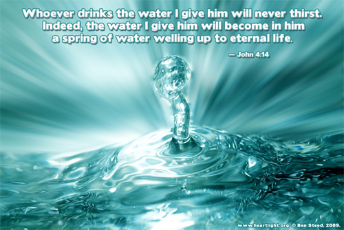 John 414 Illustrated Quench Your Thirst — Heartlight® Gallery