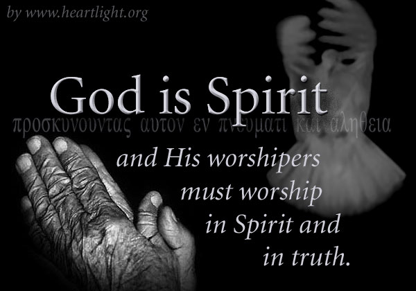 Illustration of John 4:24 on Holy Spirit