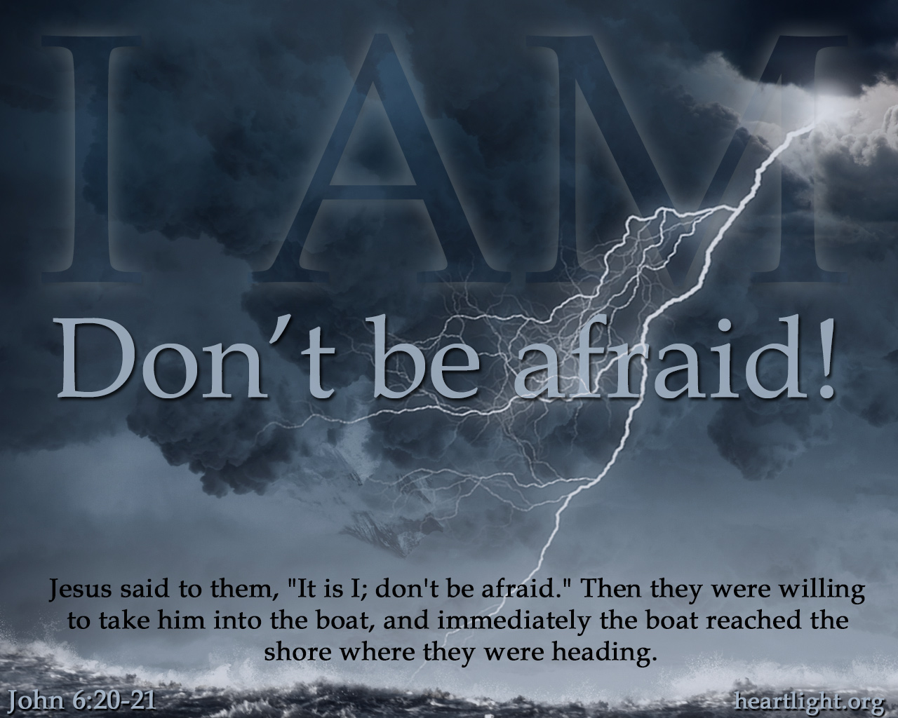Illustration of John 6:20-21 New 2015 on Fear