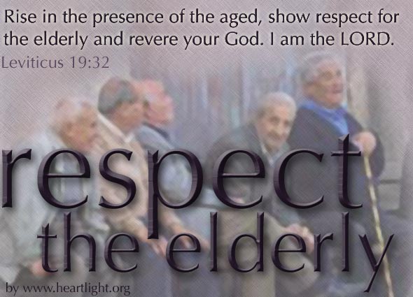 Illustration of Leviticus 19:32 on Respect