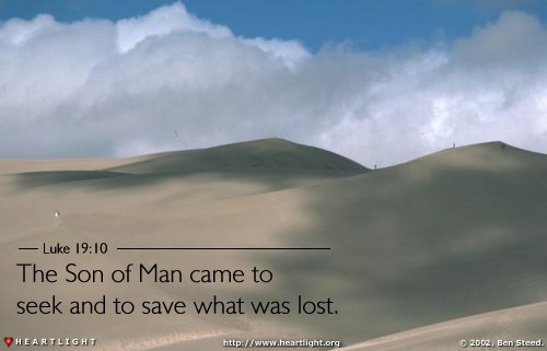 Illustration of Luke 19:10 on Saved