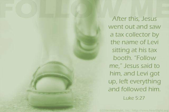 Illustration of Luke 5:27 on Chosen