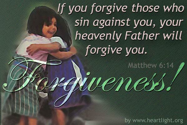 Illustration of Matthew 6:14 on Forgiveness