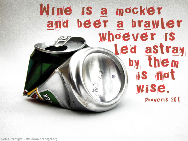 Illustration of Proverbs 20:1 on Addiction