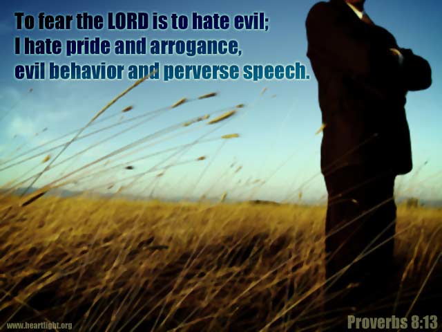 Illustration of Proverbs 8:13 on Pride