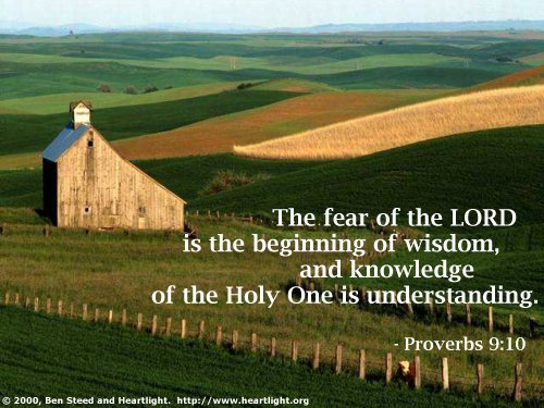 Illustration of Proverbs 9:10 on Wisdom