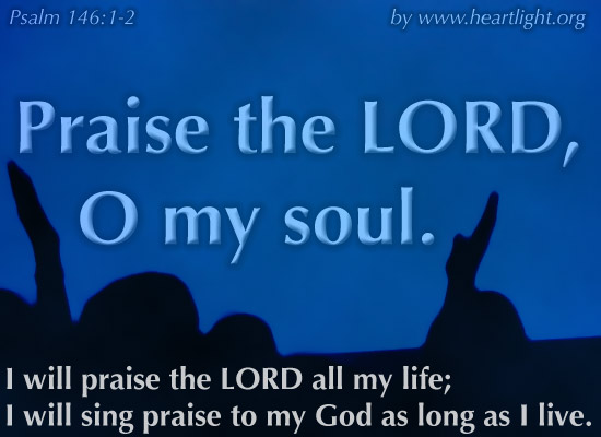 Illustration of Psalm 146:1-2 on Praise