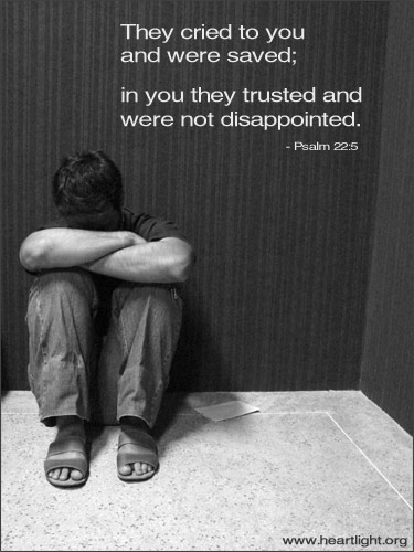 Illustration of Psalm 22:5 on Trust