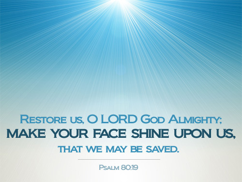 Illustration of Psalm 80:19 on Lord