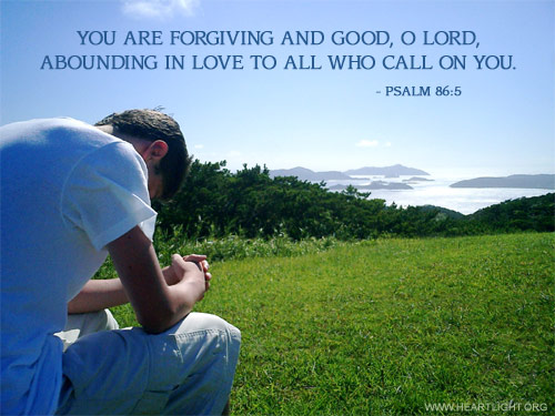 Illustration of Psalm 86:5 on Forgiveness