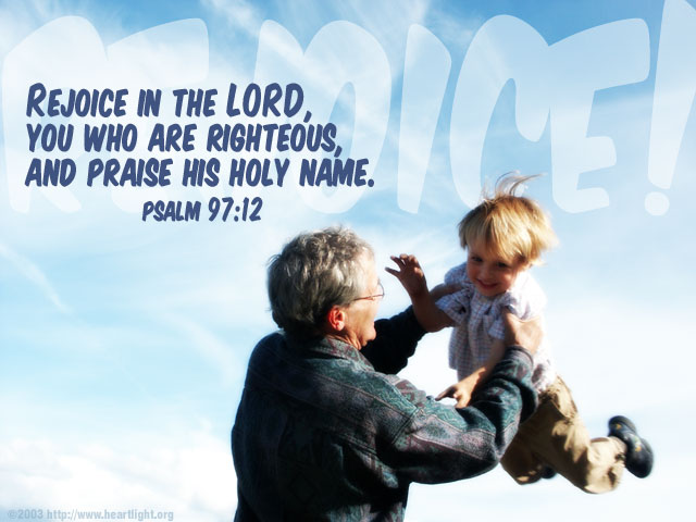 Illustration of Psalm 97:12 on Name