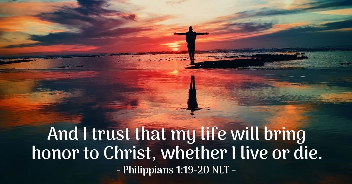 'The Spirit of Christ Helps Me' — Philippians 1:19-20 NLT (God's Holy Fire)