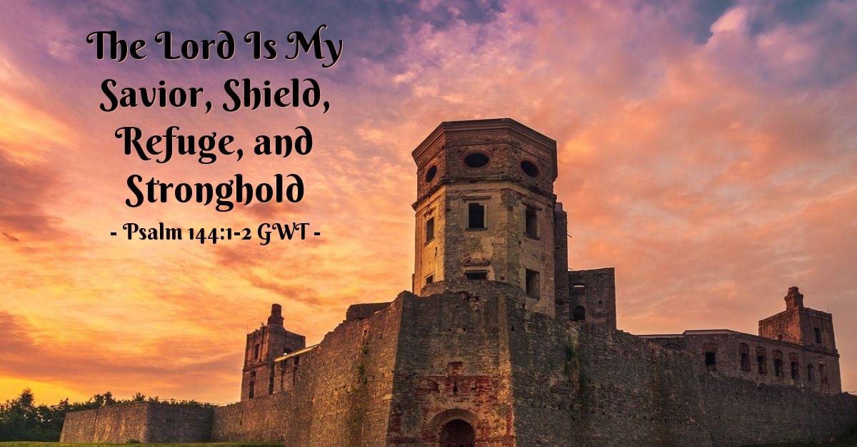 The Lord Is My Savior Shield Refuge And Stronghold — Psalm 1441 2 