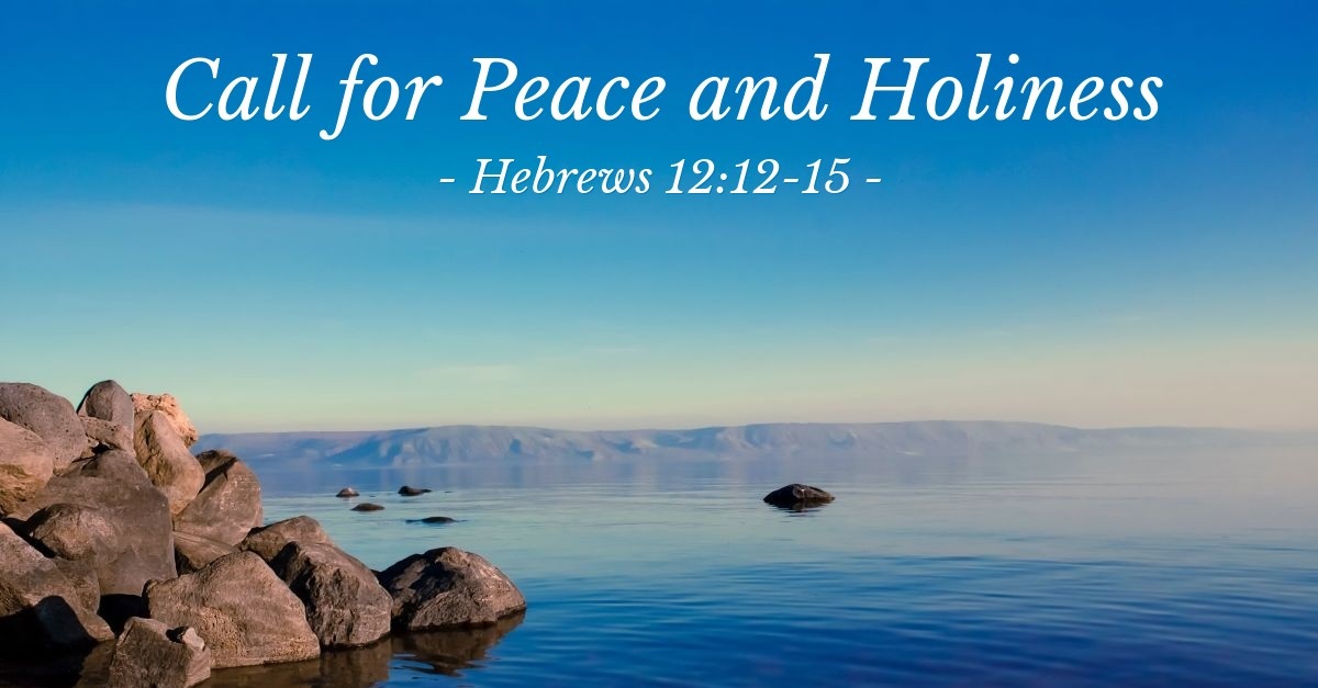 Call For Peace And Holiness Hebrews 12 12 15 Praying