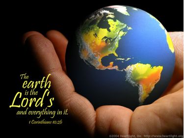 Illustration of the Bible Verse 1 Corinthians 10:26