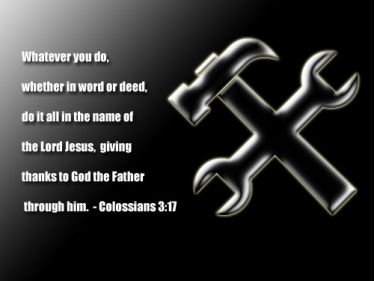 Illustration of the Bible Verse Colossians 3:17