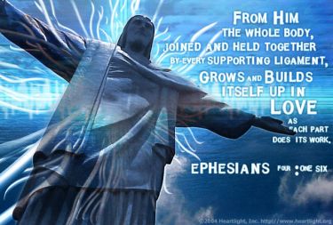 Illustration of the Bible Verse Ephesians 4:16