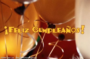 Illustration of the Bible Verse Feliz Cumpleanos!