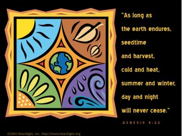 Illustration of the Bible Verse Genesis 8:22