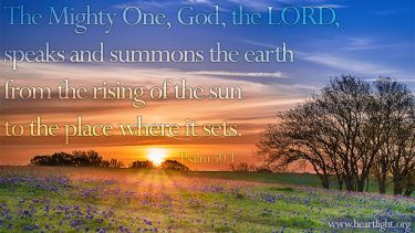Illustration of the Bible Verse Psalm 50:1