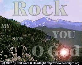 Illustration of the Bible Verse Rock