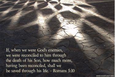 Illustration of the Bible Verse Romans 5:10