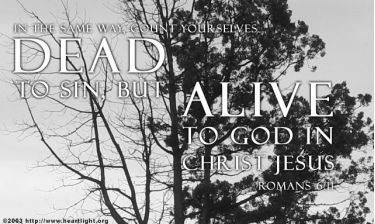 Illustration of the Bible Verse Romans 6:11
