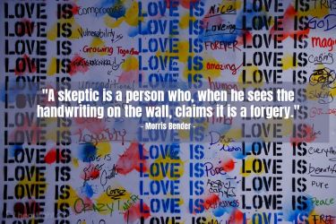 Illustration of the Bible Verse Quote by Morris Bender