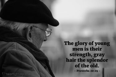 Proverbs 20:29 Illustrated: "The Glory Of Young Men Is Their..." —  Heartlight® Gallery