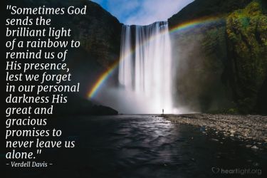 Genesis 9:16 Illustrated: The Rainbow Promise — Heartlight® Gallery