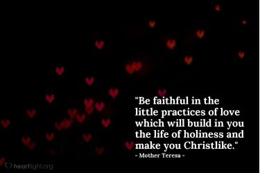 Illustration of the Bible Verse Quote by Mother Teresa