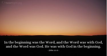 Illustration of the Bible Verse John 1:1-2
