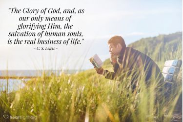 Illustration of the Bible Verse Quote by C. S. Lewis