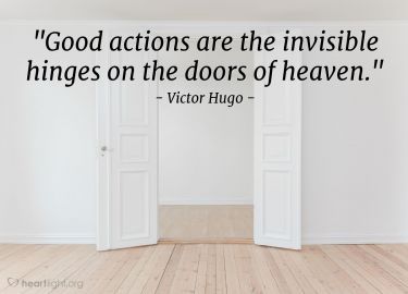 Illustration of the Bible Verse Quote by Victor Hugo