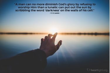 Illustration of the Bible Verse Quote by C. S. Lewis