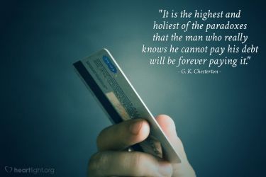 Illustration of the Bible Verse Quote by G. K. Chesterton