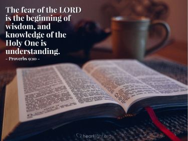 Illustration of the Bible Verse Proverbs 9:10
