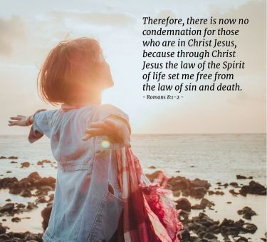 Illustration of the Bible Verse Romans 8:1-2