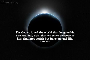 Illustration of the Bible Verse John 3:16