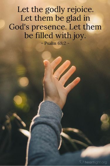 Illustration of the Bible Verse Psalm 68:2