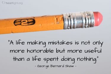 Illustration of the Bible Verse Quote by George Bernard Shaw