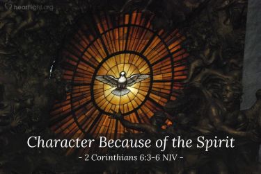 Illustration of the Bible Verse 2 Corinthians 6:3-6 NIV