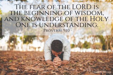 Illustration of the Bible Verse Proverbs 9:10